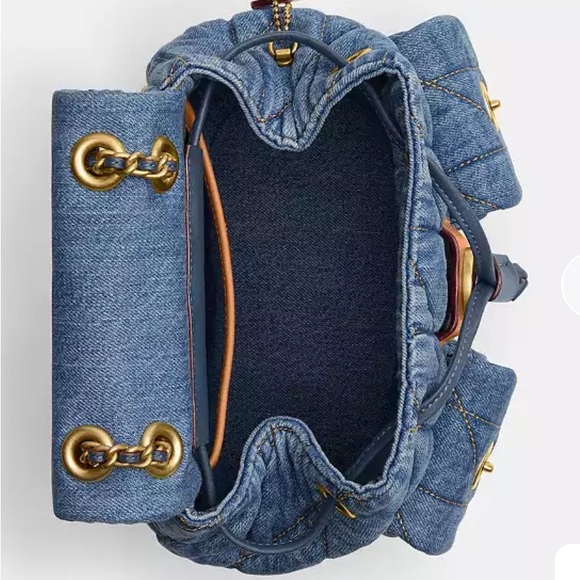 NWT Coach tabby backpack denim - Picture 11 of 11
